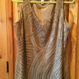 Taupe dressy tank